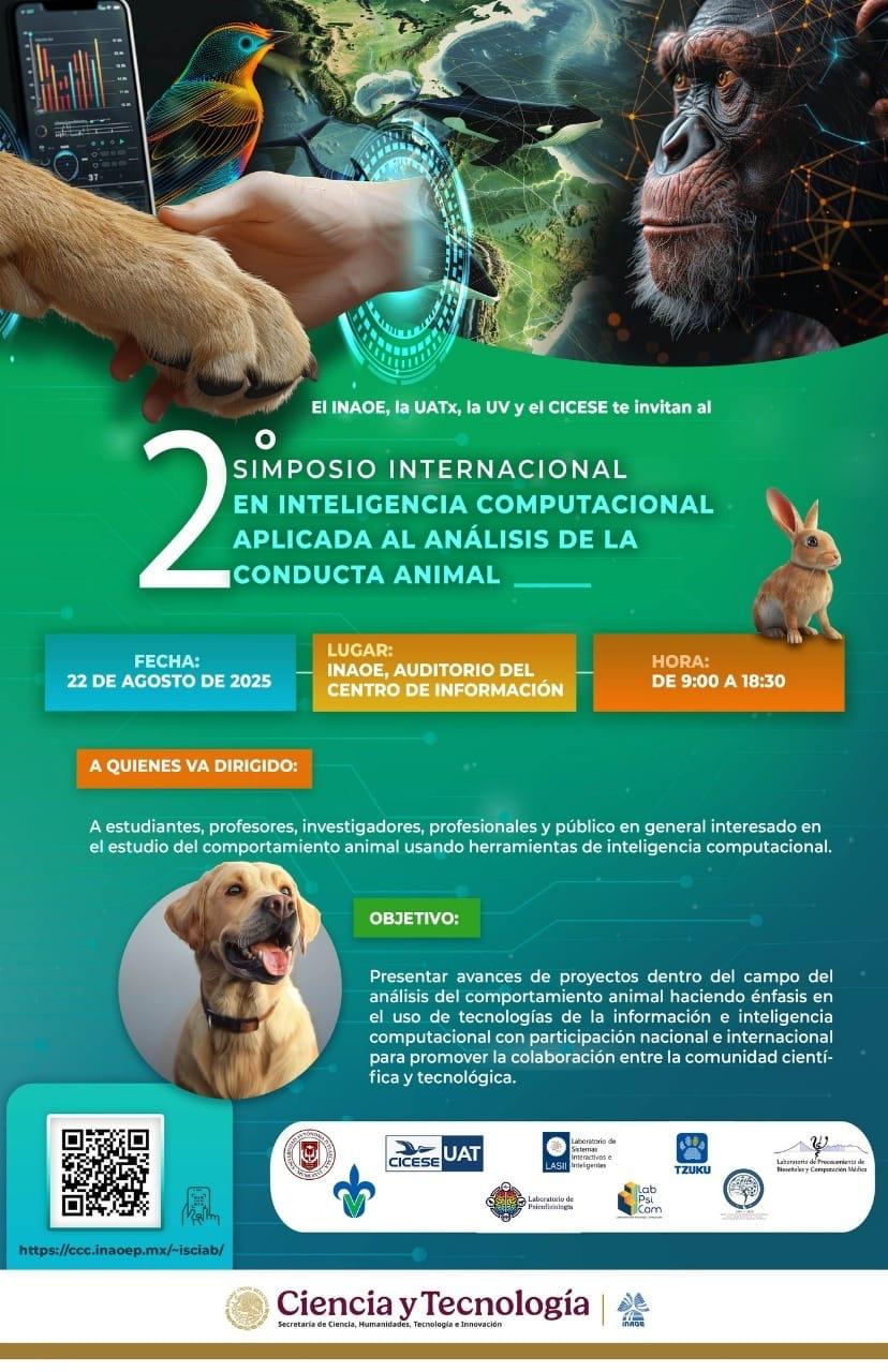 Invita CTBC-UATx a Segundo simposio internacional en inteligencia computacional aplicada al análisis de la conducta animal